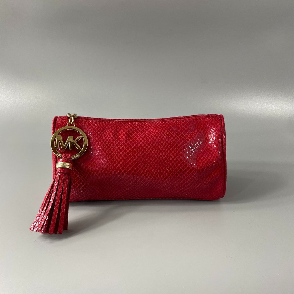 Michael Kors Limited Edition Wallet Estee Lauder Cosmetic Case Vide Red